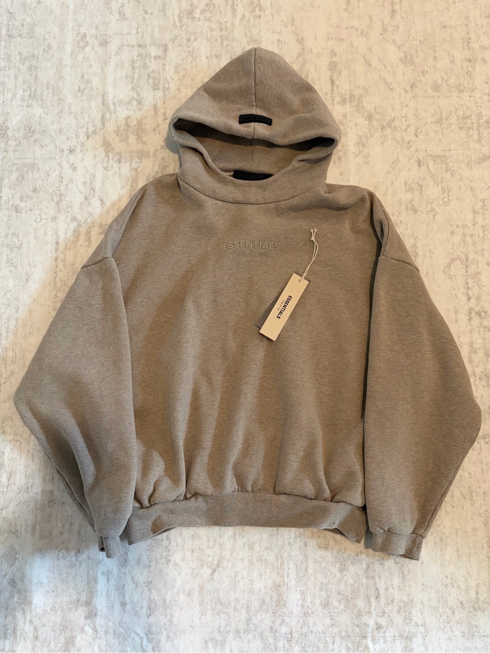 ESSENTIALS Taupe Crewneck Hoodie Sweatshirt